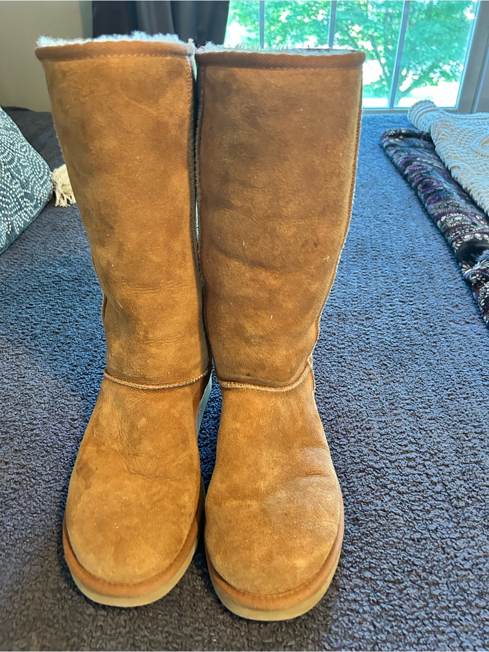 UGG Women's Tall Suede Winter Boots - Chestnut Brown